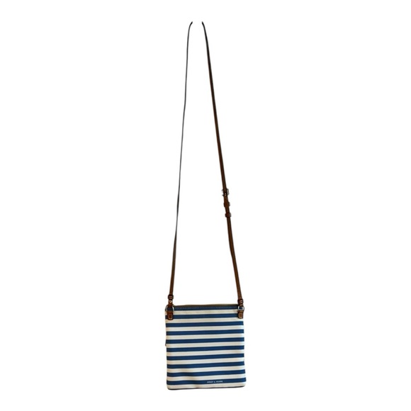 Dooney & Bourke Nautical crossbody bag with a blue and white striped pattern - Picture 4 of 7